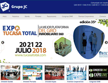 Tablet Screenshot of jcexposiciones.com